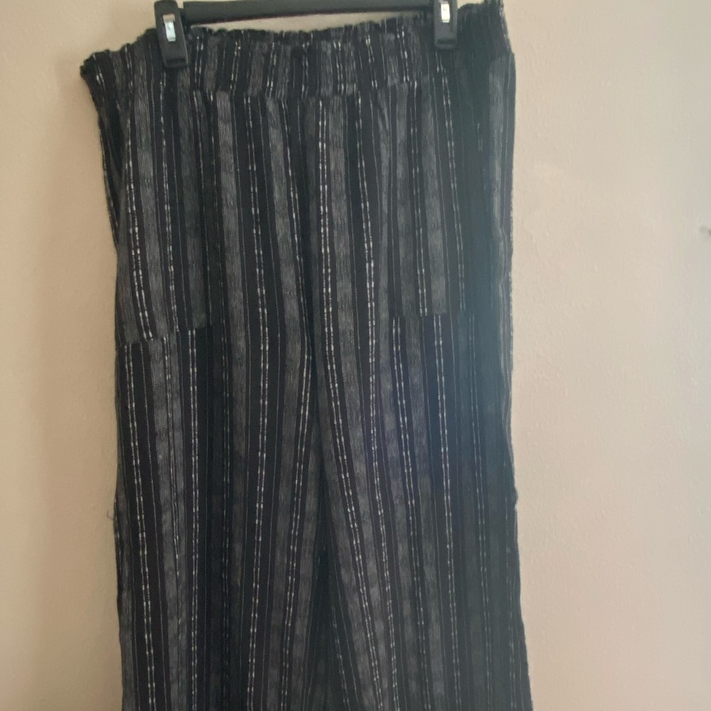 Time & Tru Linen Wide Leg Pant